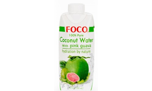 Кокосовая вода FOCO c мякотью гуавы