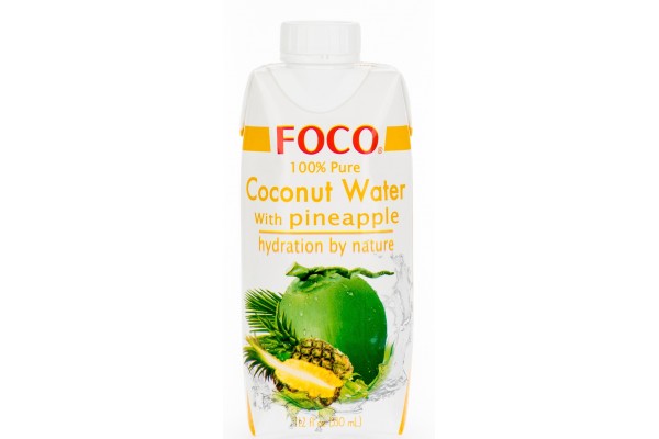 Кокосовая вода FOCO c соком ананаса