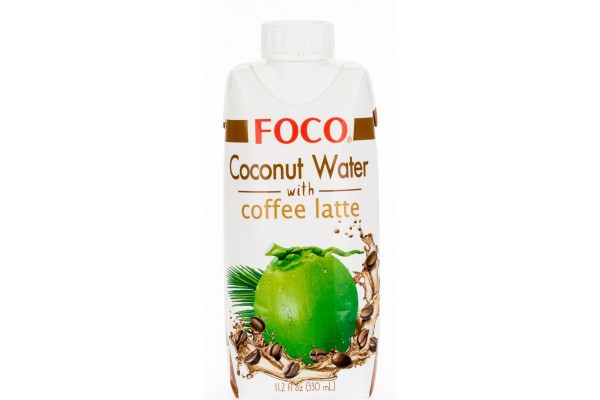 Кокосовая вода FOCO c кофе латте